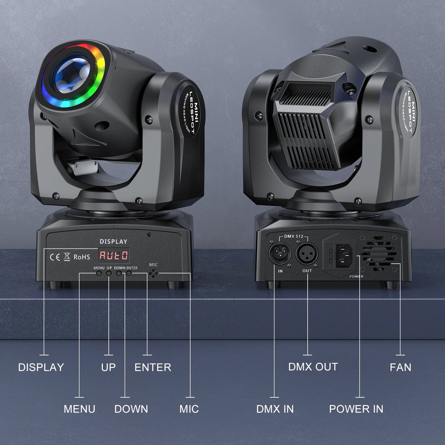 120W LED Beam Moving Head Light RGB Color