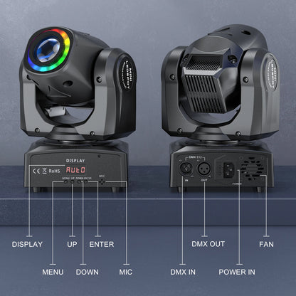120W LED Beam Moving Head Light RGB Color