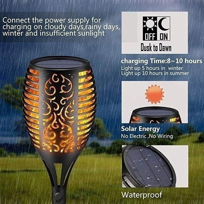 Solar Flame Torch Lights Royal Lights & Home Decor