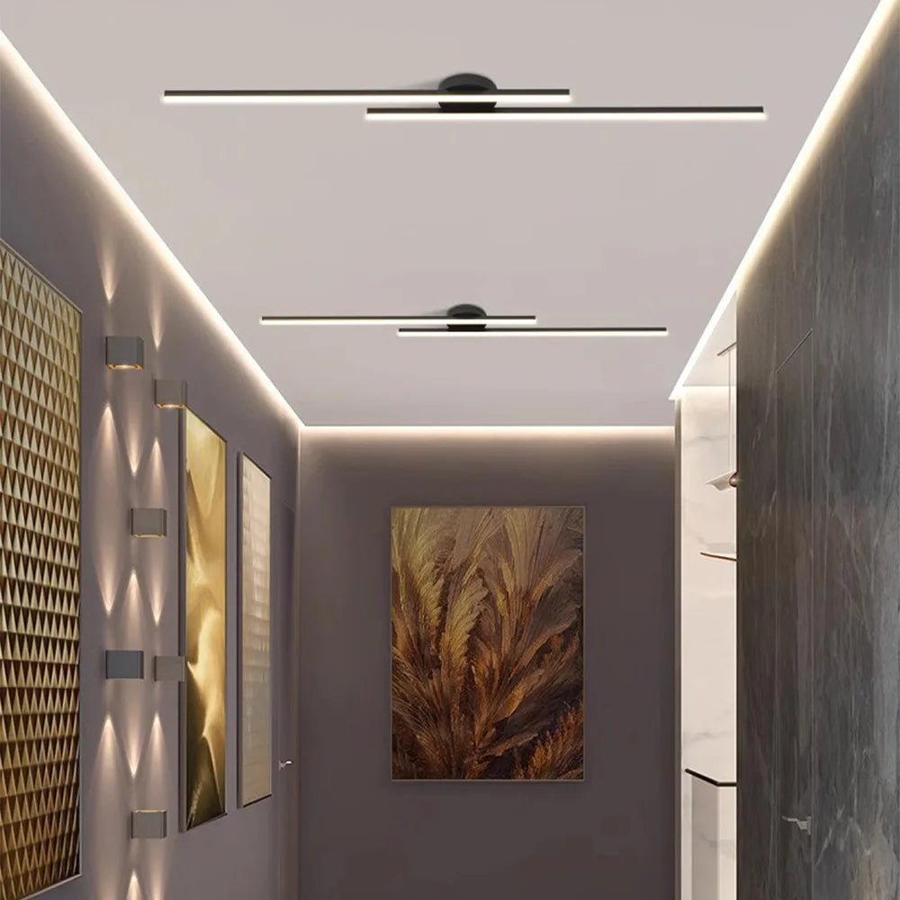 Long Aluminium LED Ceiling Light Modern Creative Design Royal Lights & Home Decor