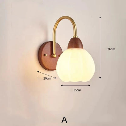 Modern Indoor Wall Light Lamp Suitable Light Fixture Wooden Vintage