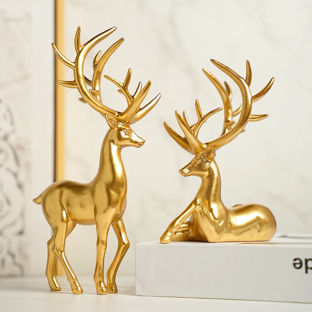 Modern Accessible Luxury Elk Ornaments Set