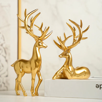 Modern Accessible Luxury Elk Ornaments Set