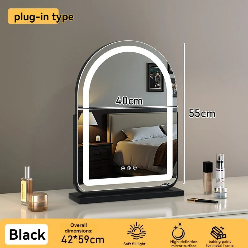 Large Arch Shape LED Lighted Vanity Mirror