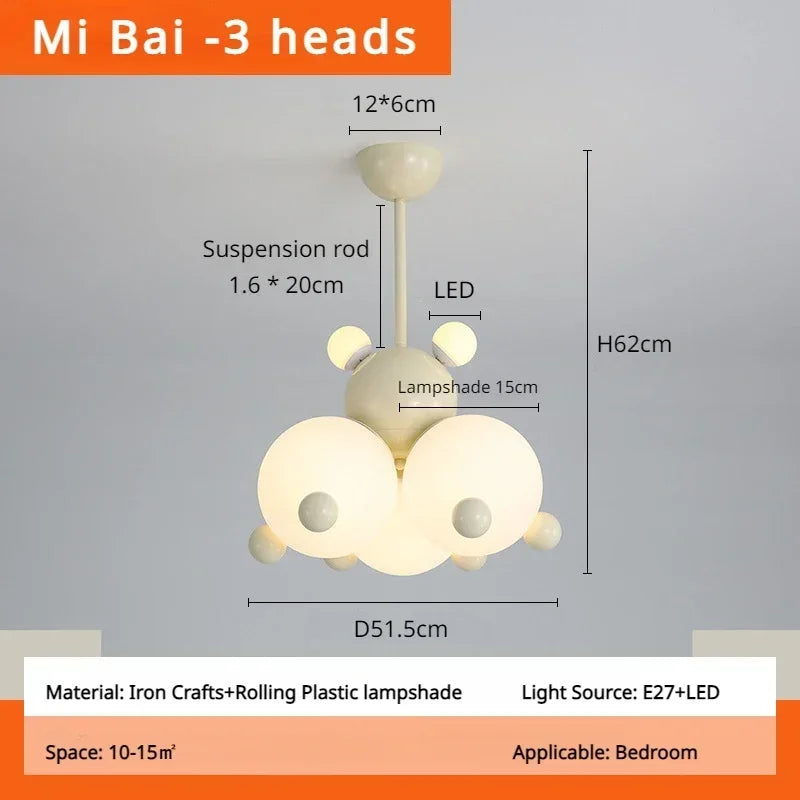 French Cream Style Led Hanging Lamp