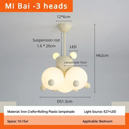 French Cream Style Led Hanging Lamp
