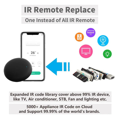 Smart Life APP Replace TV DVD AUD AC Remote Works with Alexa Google Home