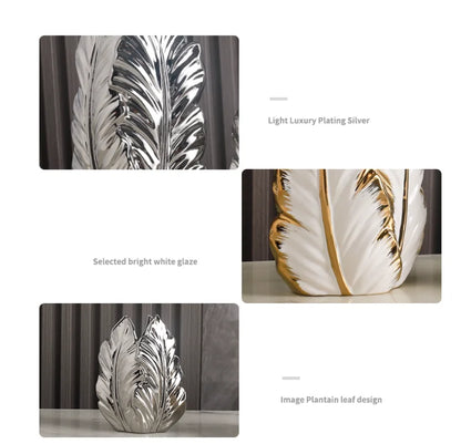 luxury gold-painted ceramic high-end vases for Decoration