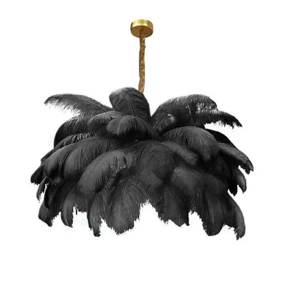 Feather Chandelier Ceiling Lamp LED Pendant Light