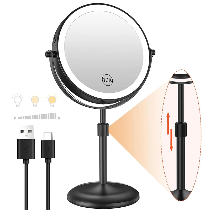 Magnification Makeup Mirror 360° Rotating