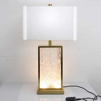 Modern Table Lamp Glass Body Marble Led Stand Desk Light