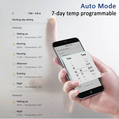 Smart WiFi Floor Heating For Gas Boiler Battery Temperature Controller
