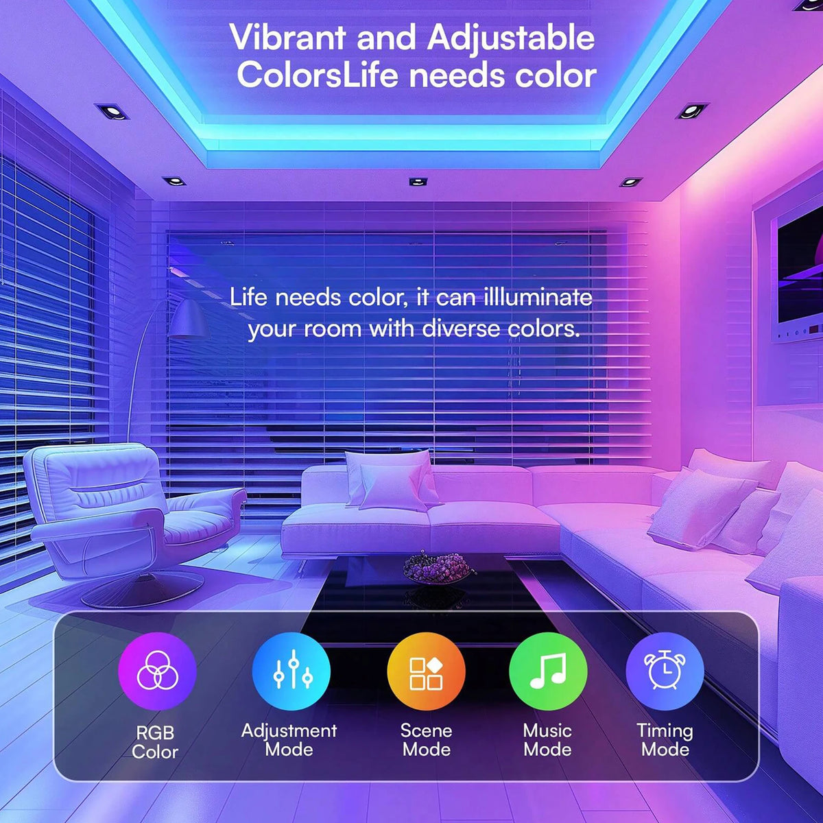 Color-hanging LED Strips Set