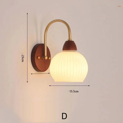 Modern Indoor Wall Light Lamp Suitable Light Fixture Wooden Vintage