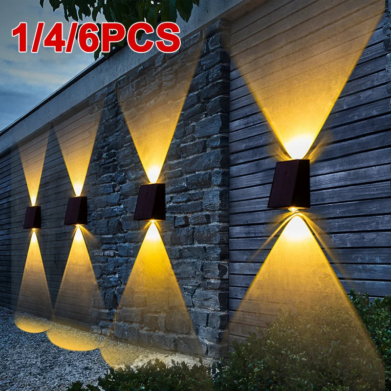 LED Outdoor Wall Solar Lights Waterproof Garden Wall Decoration Royal Lights & Home Decor