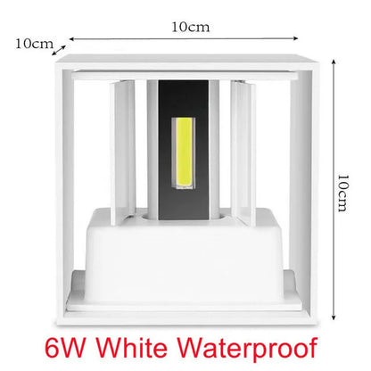 LED Aluminum Square LED wall lamp
