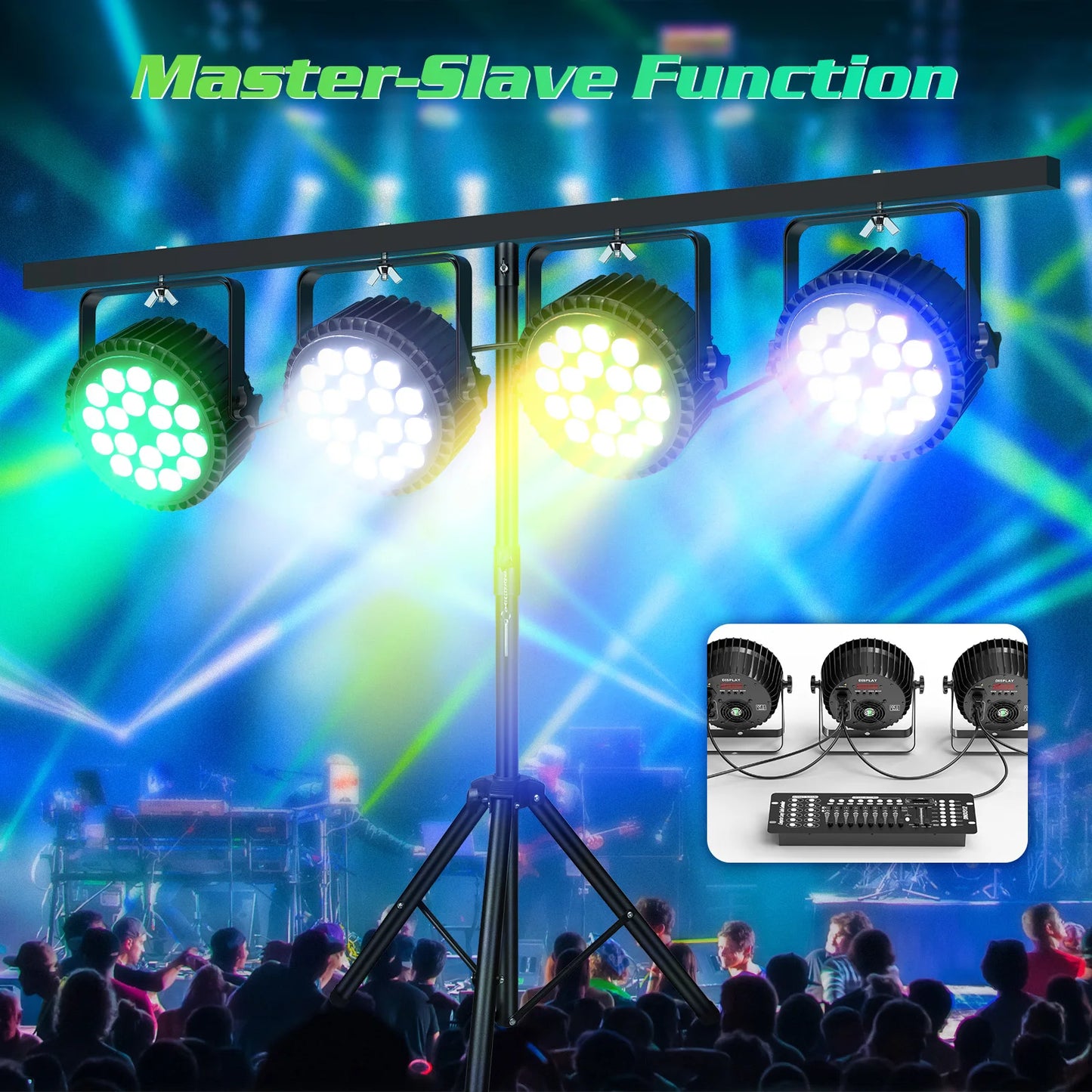 RGBW 4PCS LED Wash Light Effect Flat Light for Party