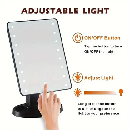 LED Vanity Mirror Touch Screen Adjusted Brightness