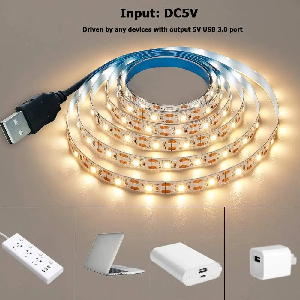 White Warm White LED Strip Light