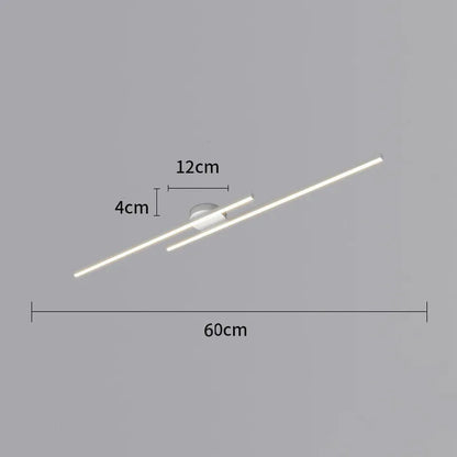 Long Aluminium LED Ceiling Light Modern Creative Design Royal Lights & Home Decor