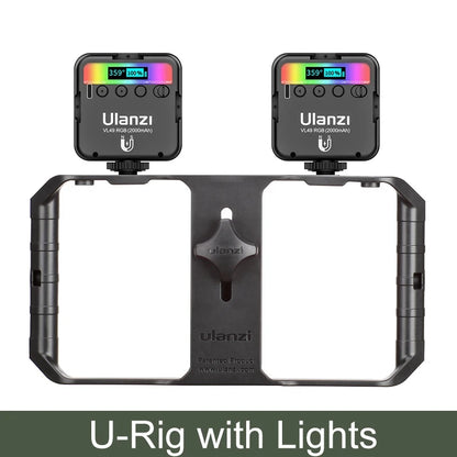 Full Color RGB LED Video Light 2500K-9000K 800LUX Magnetic