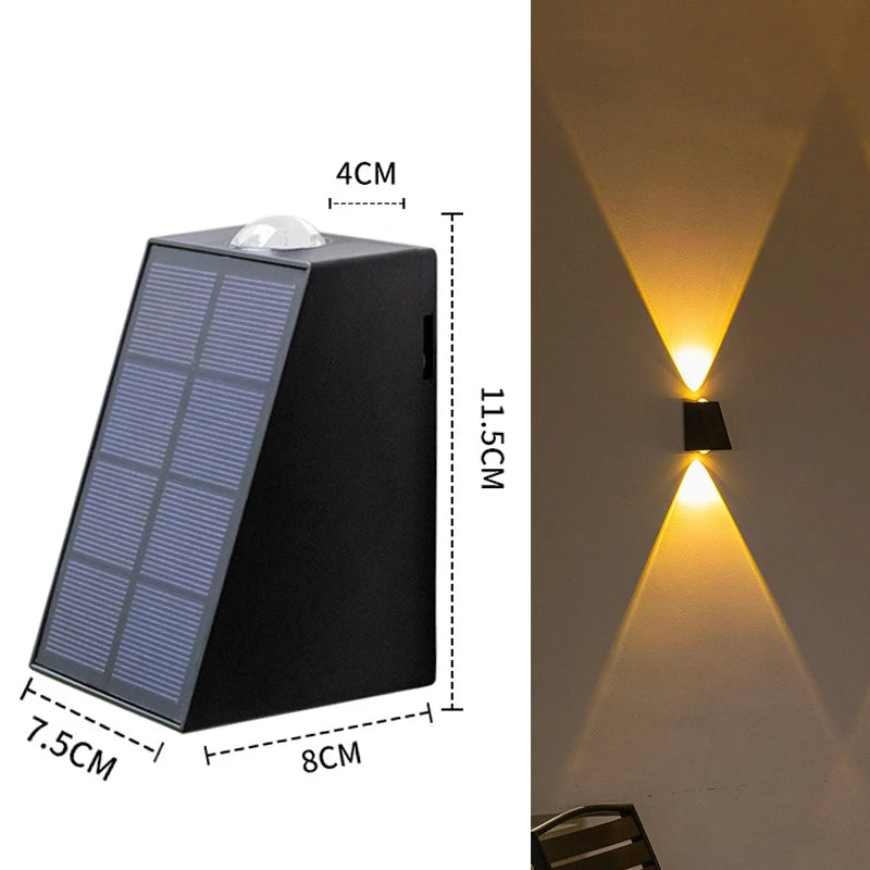 LED Outdoor Wall Solar Lights Waterproof Garden Wall Decoration Royal Lights & Home Decor
