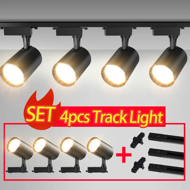Led Track Light Fixture Rail