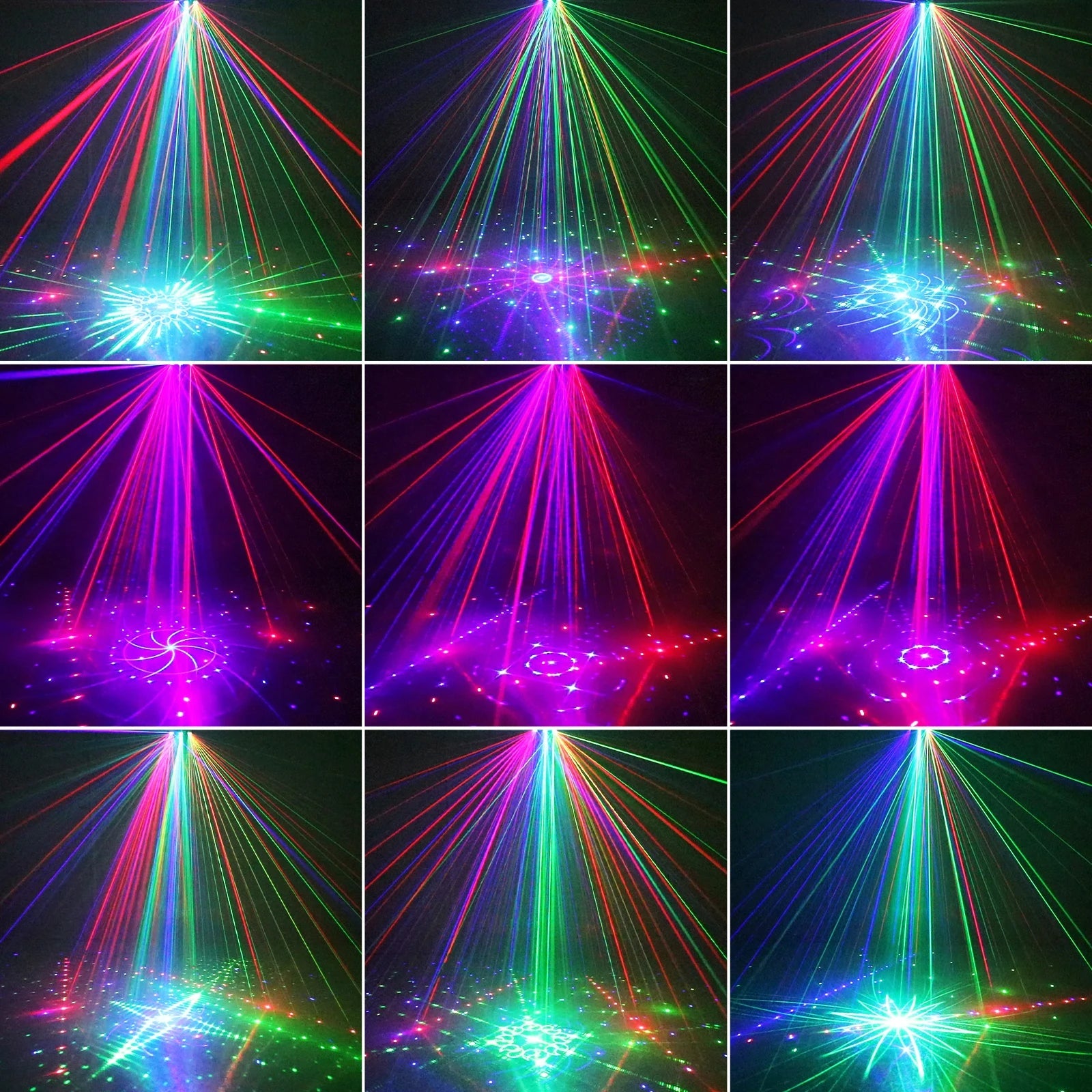 21 Eyes Disco Lights For Home Automatic Memory Function Party Light Remote Control Royal Lights & Home Decor