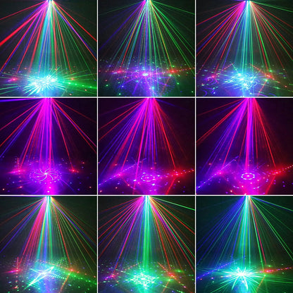 21 Eyes Disco Lights For Home Automatic Memory Function Party Light Remote Control Royal Lights & Home Decor