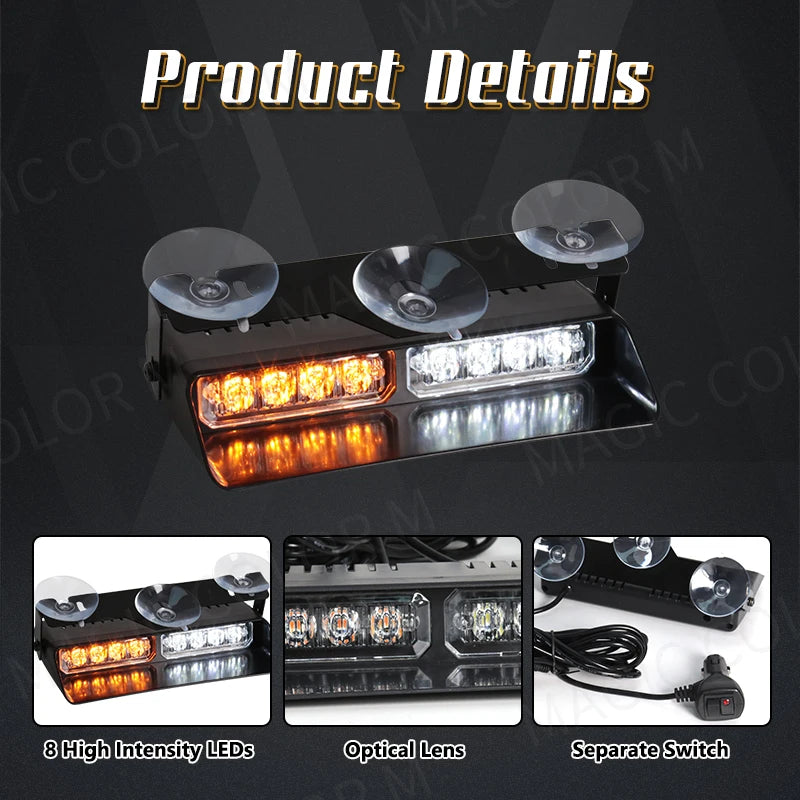 LED Car Strobe Light For Emergency