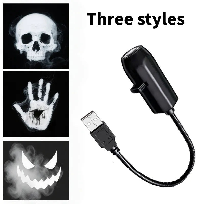 Ghost Skull Night Light Switchable Pattern LED Projector Lamp