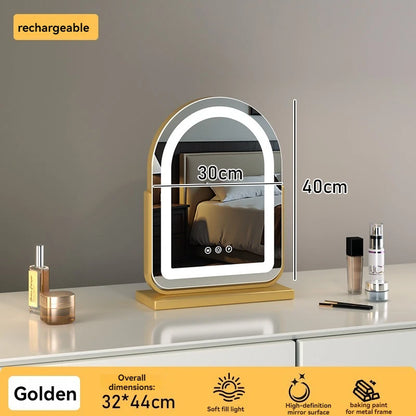 Large Arch Shape LED Lighted Vanity Mirror