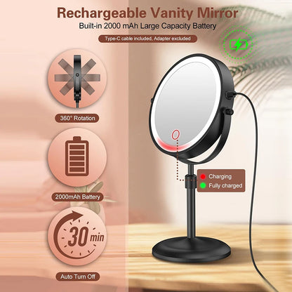 Magnification Makeup Mirror 360° Rotating