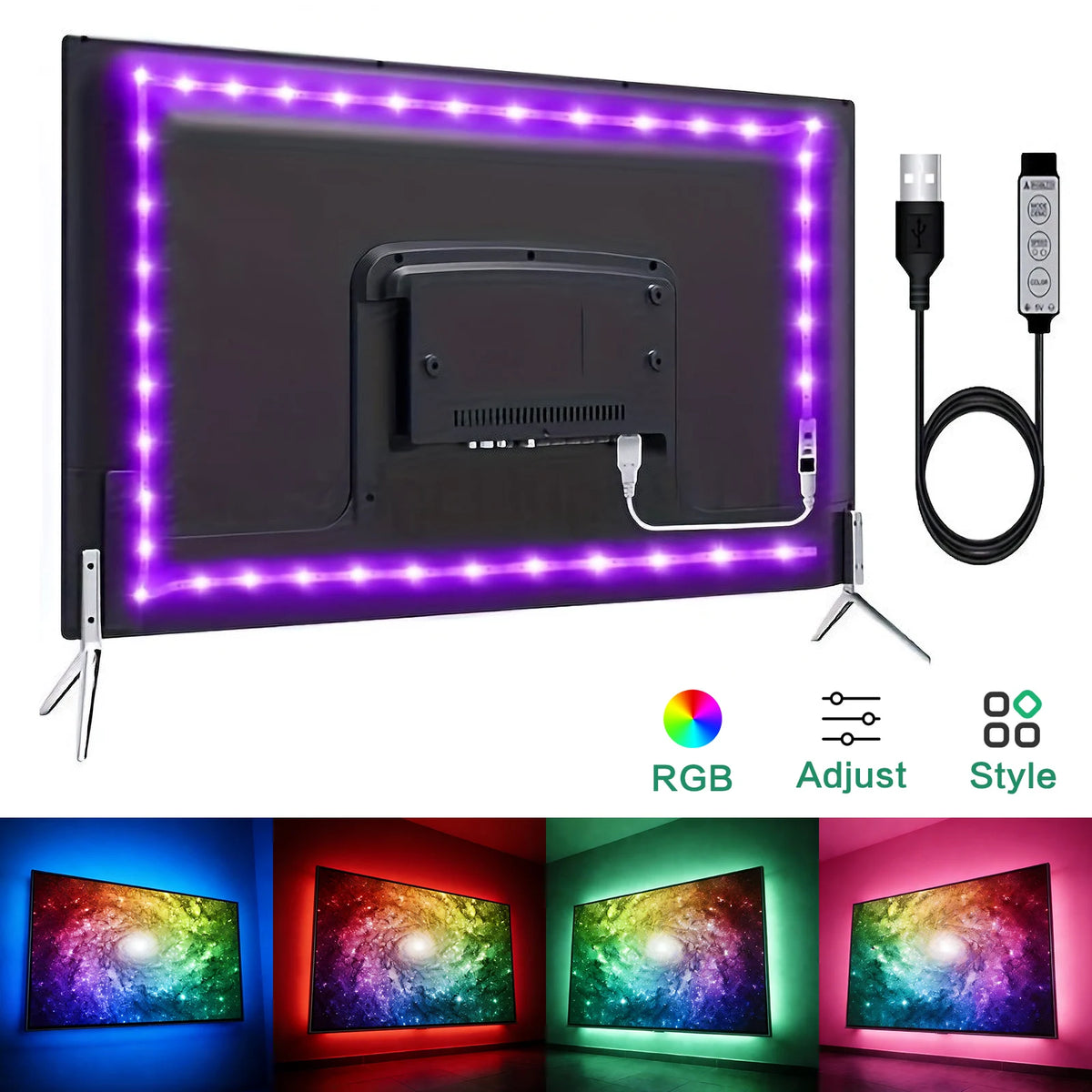 Music Sync Color Changing LED Lights