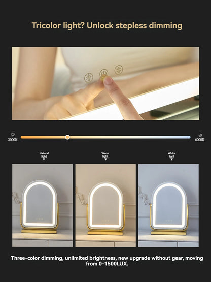Large Arch Shape LED Lighted Vanity Mirror