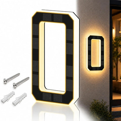 Large Waterproof Address Sign Modern Light