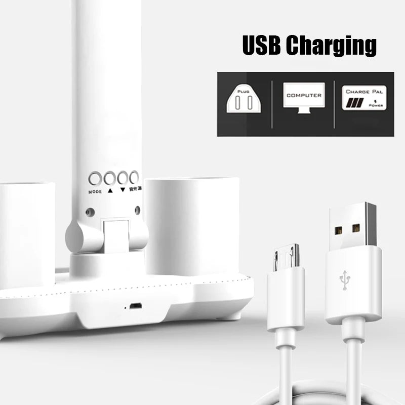 3in1 Multifunction Table Lamp LED Four-headed Folding - Royal Lights & Home Decor