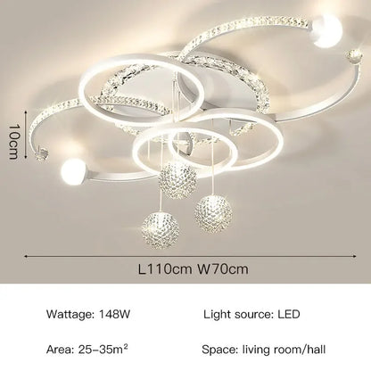Modern Luxury LED Ceiling Chandeliers Lamps