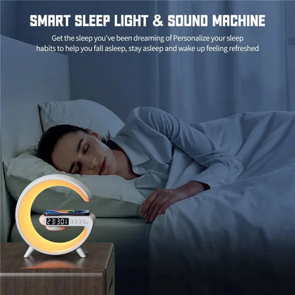 Wireless Charger Pad &  Night Light Lamp Alarm Clock - Royal Lights & Home Decor