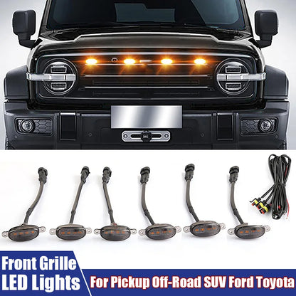 Universal LED Car Lights Front LED Grille Lights With Harness Eagle Eye Lamp