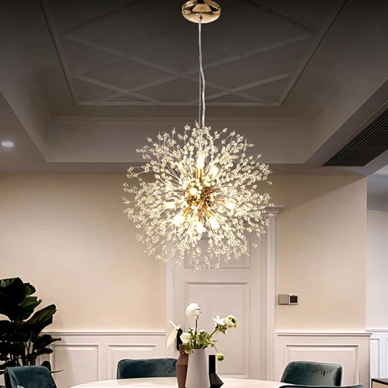 Modern Sky Star Fireball Crystal Pendant LED Lighting Royal Lights & Home Decor