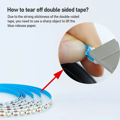 White Warm White LED Strip Light - Royal Lights & Home Decor