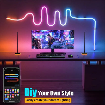 LED Strip Lights 5M/16.4ft Flexible Neon LED Lights work with Alexa