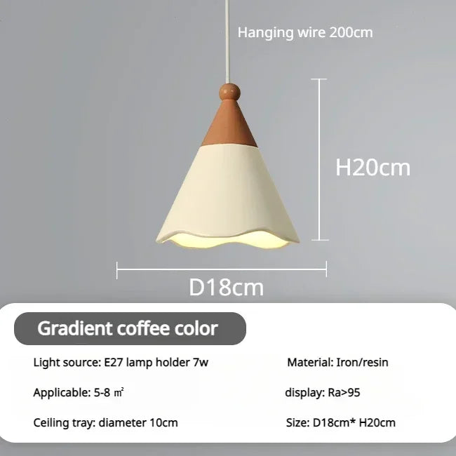 French Cream Style Led Hanging Lamp