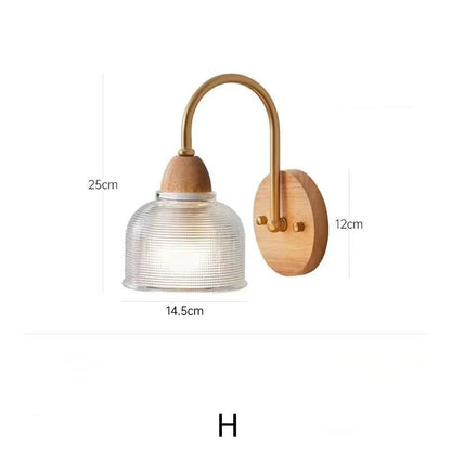 Modern Indoor Wall Light Lamp Suitable Light Fixture Wooden Vintage