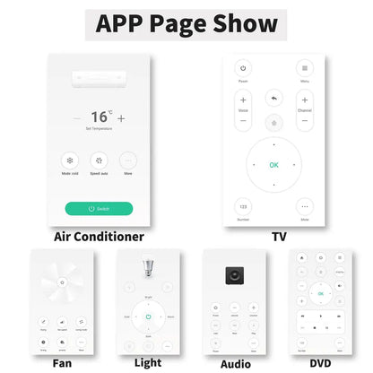Smart Life APP Replace TV DVD AUD AC Remote Works with Alexa Google Home
