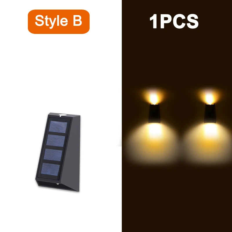 LED Outdoor Wall Solar Lights Waterproof Garden Wall Decoration Royal Lights & Home Decor