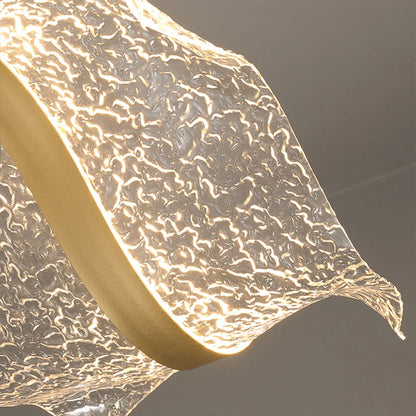 Creative Led Chandelier Design Long Wave Pendant Lights