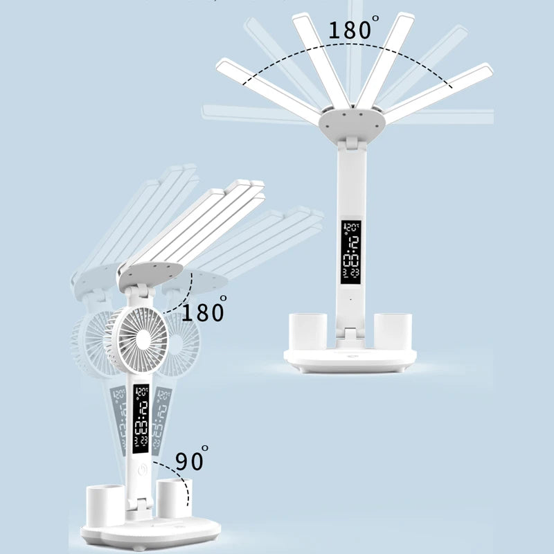3in1 Multifunction Table Lamp LED Four-headed Folding - Royal Lights & Home Decor