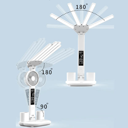 3in1 Multifunction Table Lamp LED Four-headed Folding - Royal Lights & Home Decor